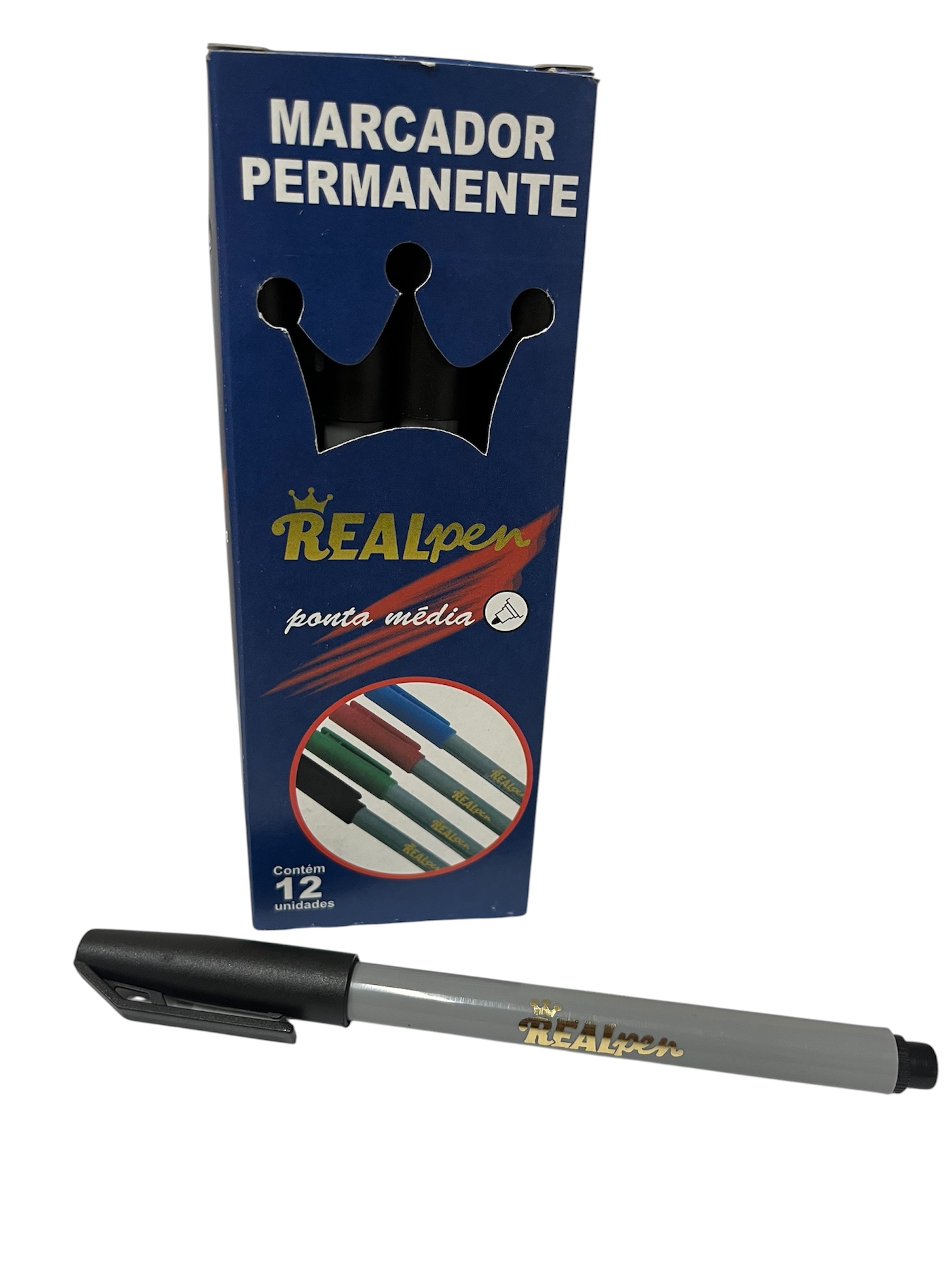 Caneta Marcador Permanente Real Pen