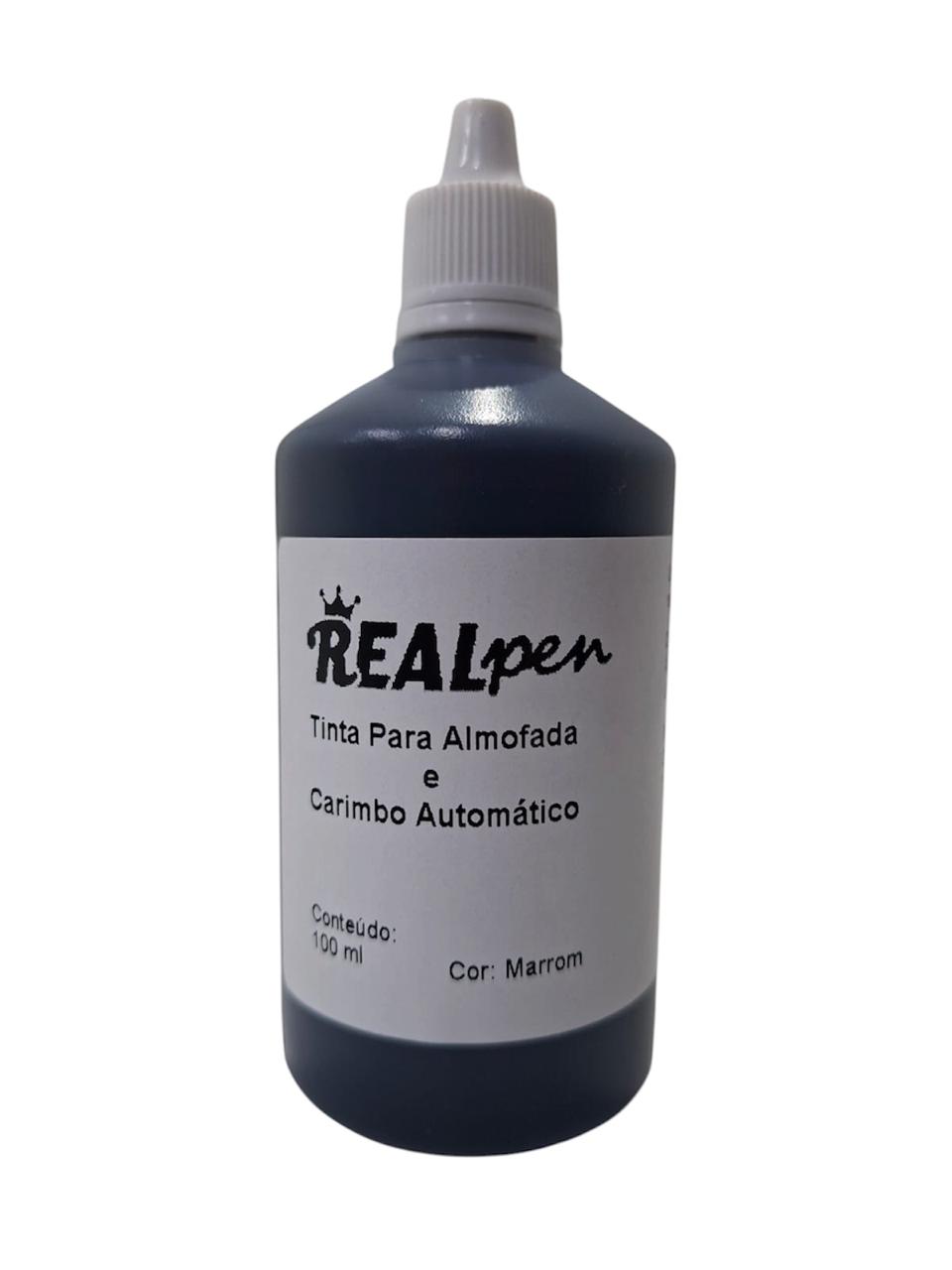 Tinta para Almofada e Carimbo Automático Real Pen 100 ml - Imagem 8
