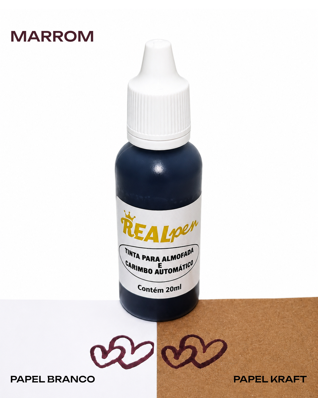 Tinta para Almofada e Carimbo Automático Real Pen 20 ml - Imagem 14