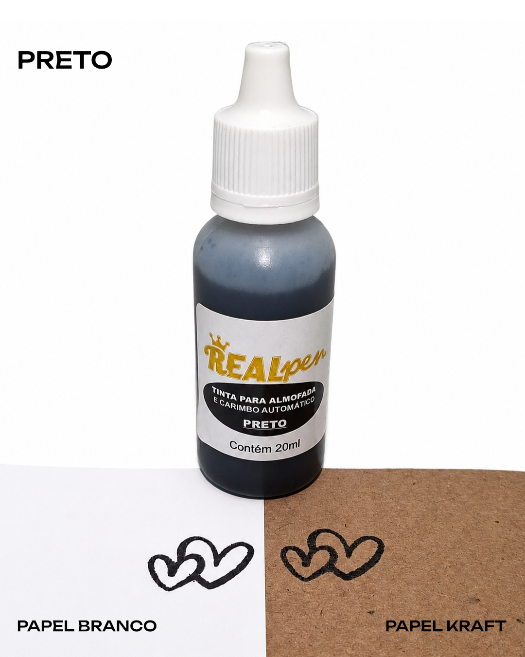 Tinta para Almofada e Carimbo Automático Real Pen 20 ml - Imagem 13