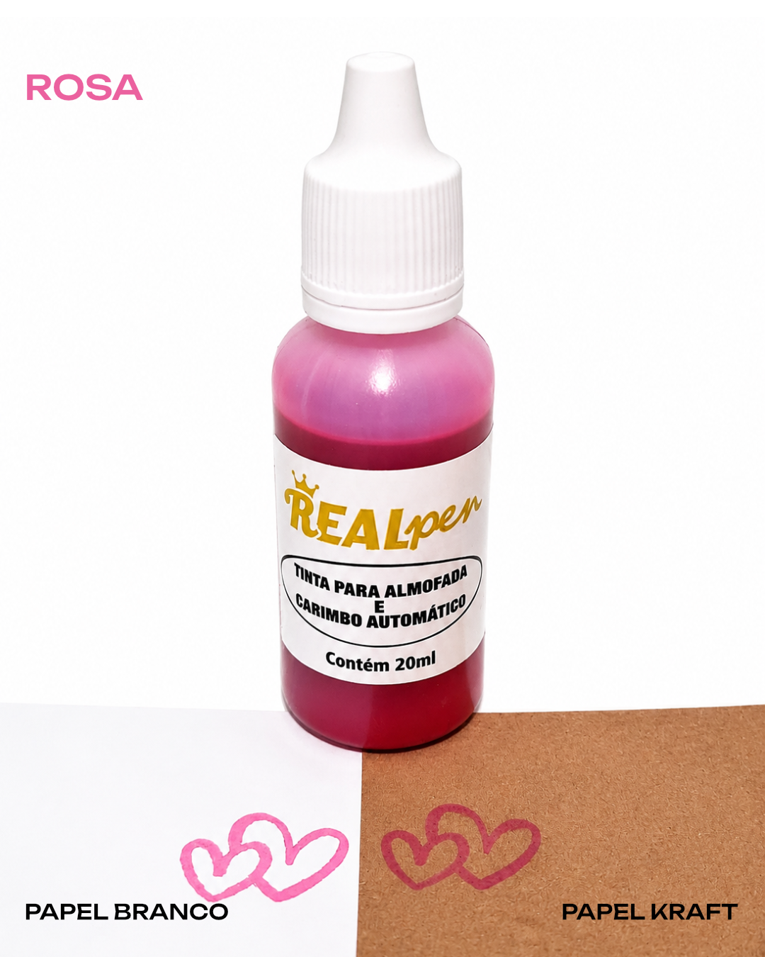 Tinta para Almofada e Carimbo Automático Real Pen 20 ml - Imagem 12