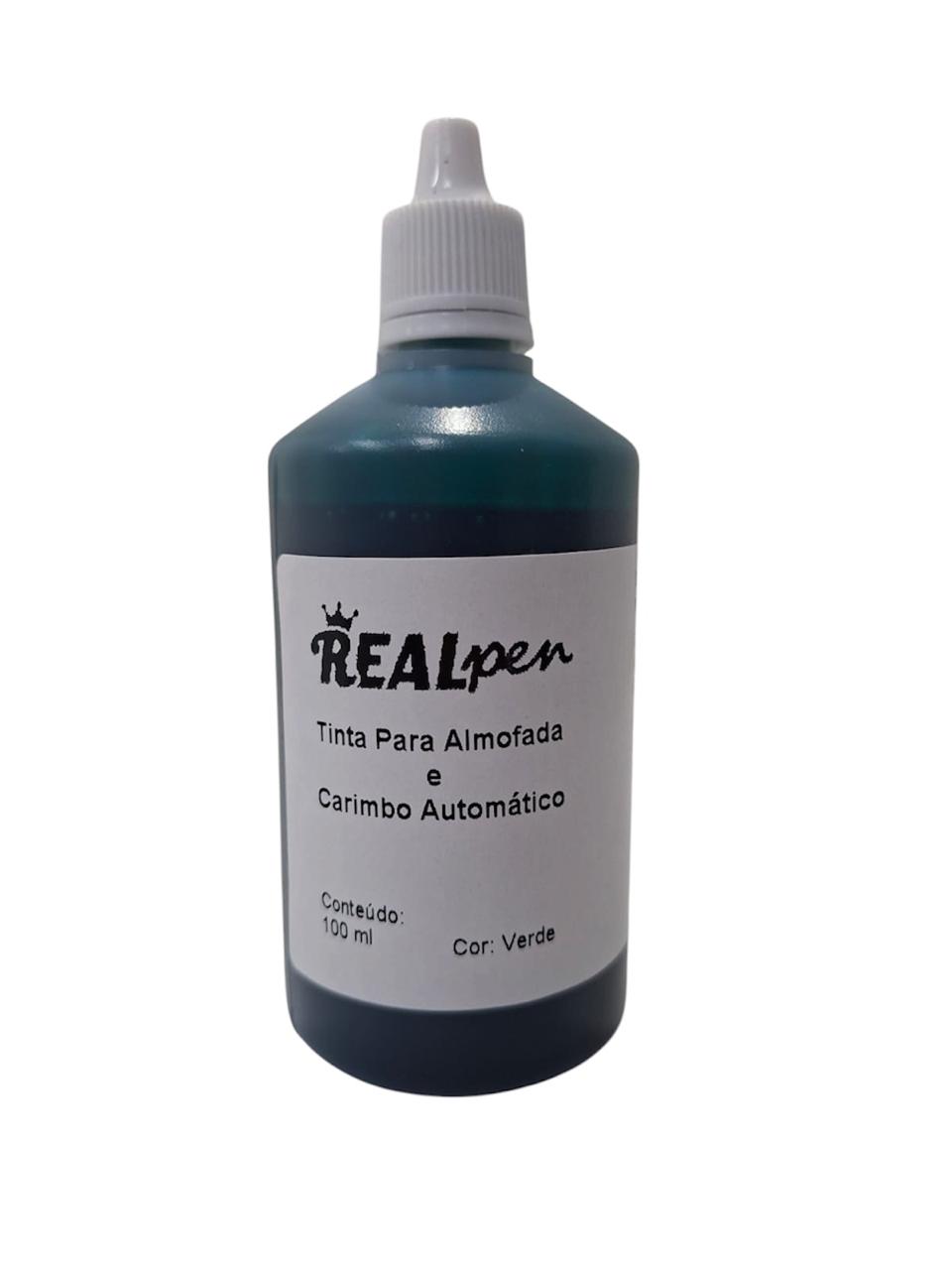 Tinta para Almofada e Carimbo Automático Real Pen 100 ml - Imagem 4