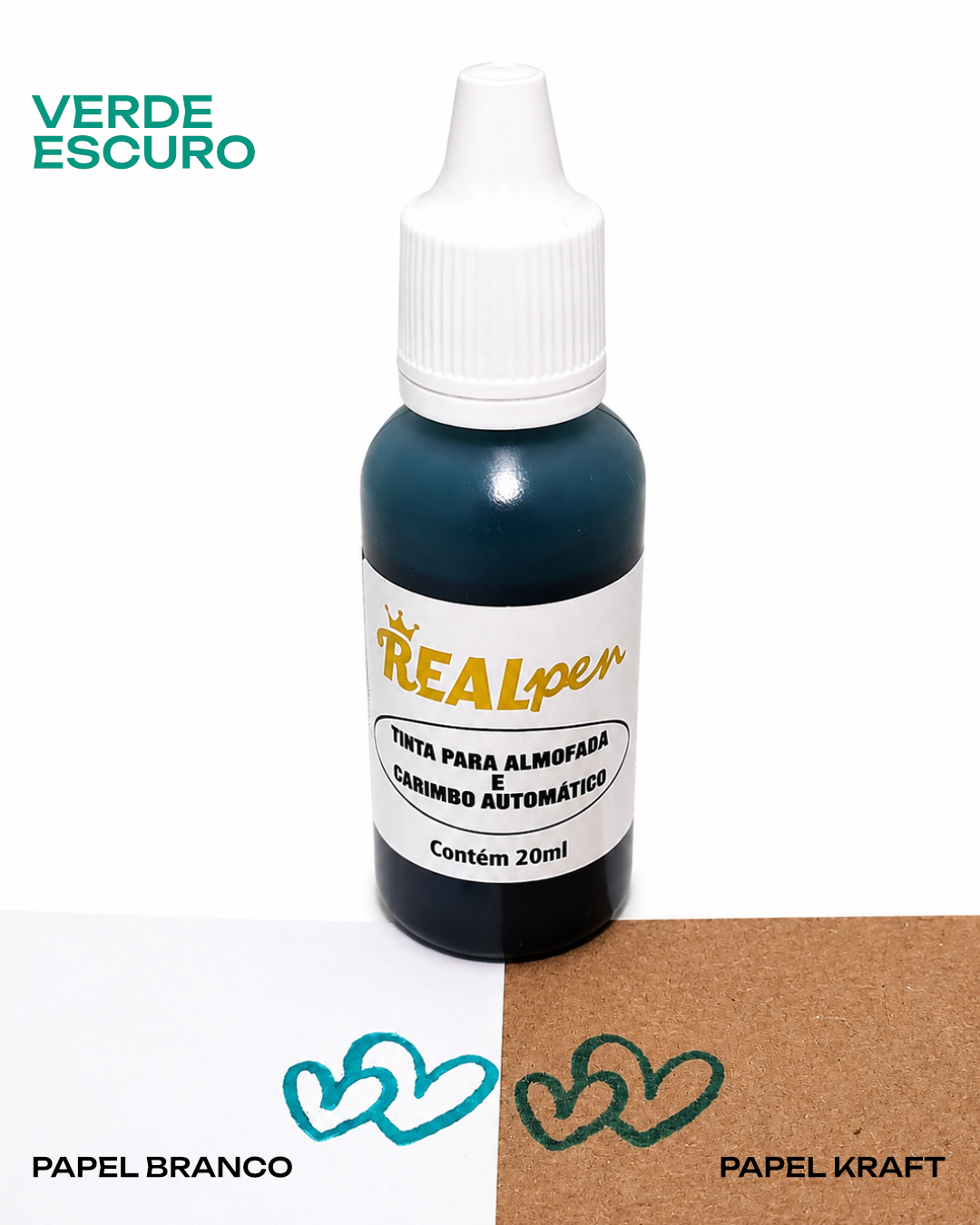 Tinta para Almofada e Carimbo Automático Real Pen 20 ml - Imagem 10