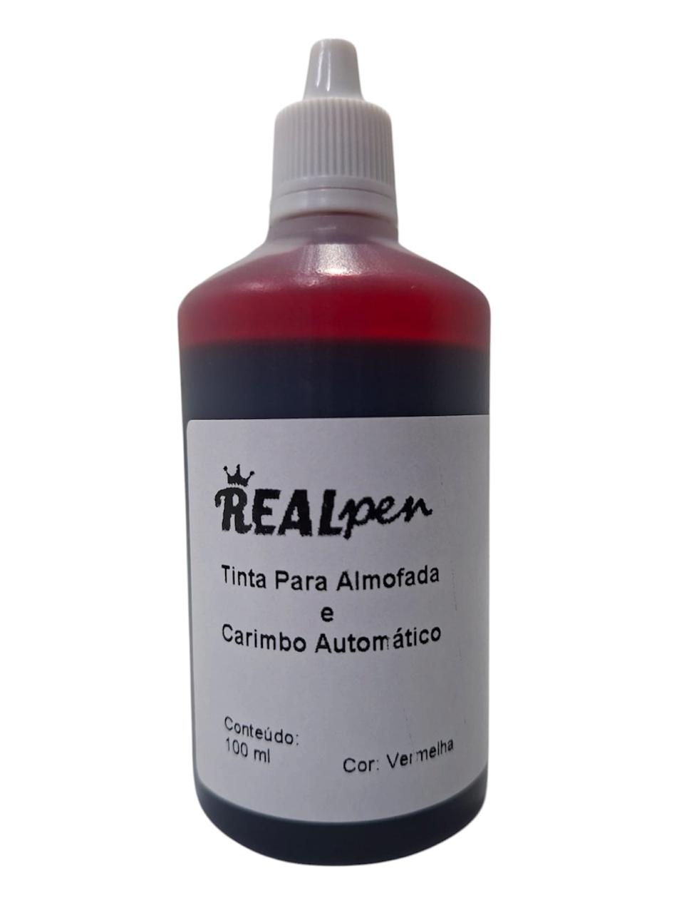 Tinta para Almofada e Carimbo Automático Real Pen 100 ml - Imagem 3