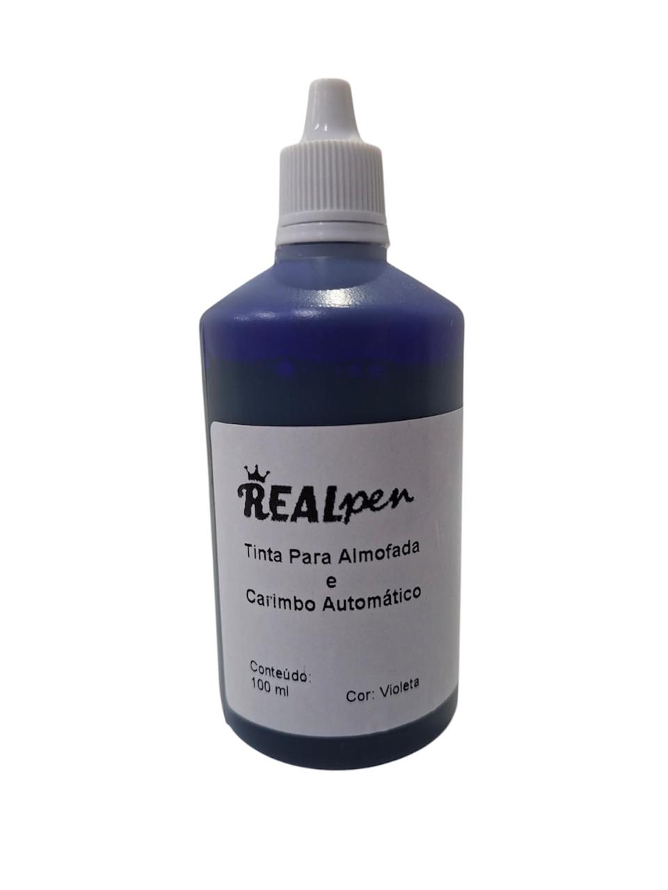 Tinta para Almofada e Carimbo Automático Real Pen 100 ml - Imagem 2